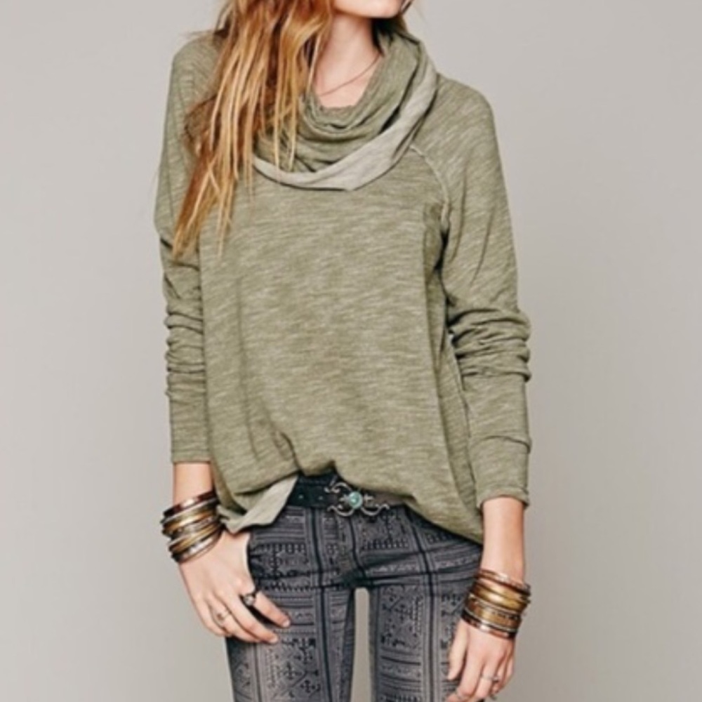 free people long sleeve hoodie